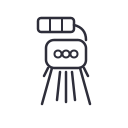 Floodlight solar icon 128